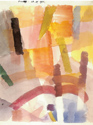 Louis Moilliet: Komposition mit farbigen Streifen