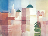 Louis Moilliet: Moschee und Gärten in Saleh, Marokko